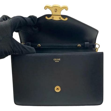 celine triomphe wallet on chain